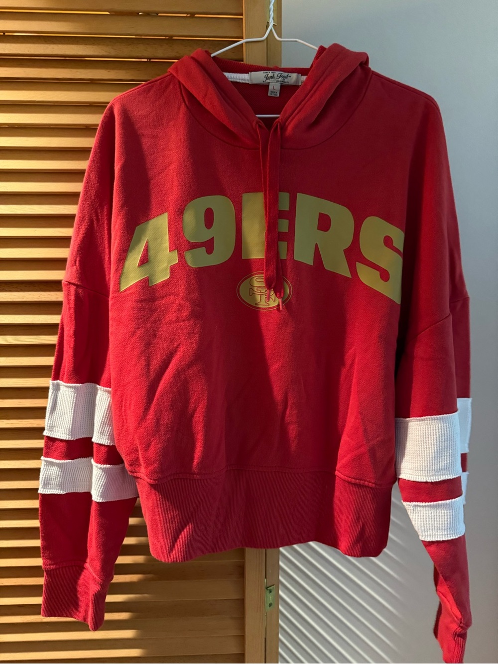 Junk Food Clothing 49ers Red & Gold Hoodie